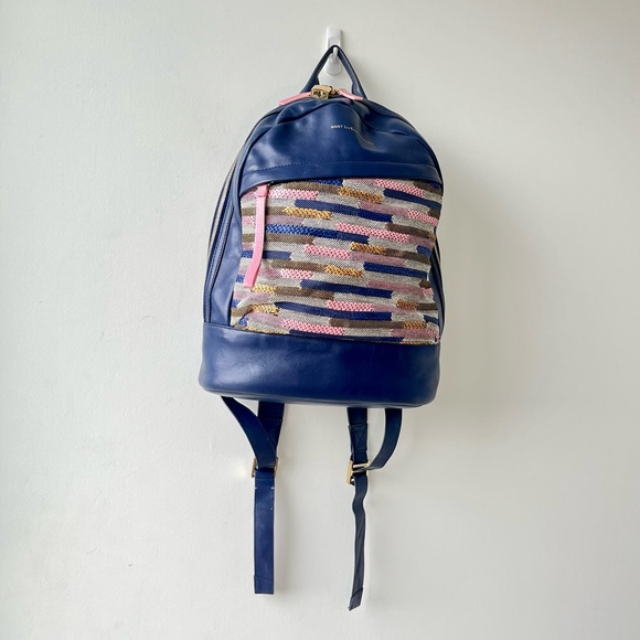 WANT Les Essentiels Piper Backpack - Blue Stripe Cord - Picture 2 of 7